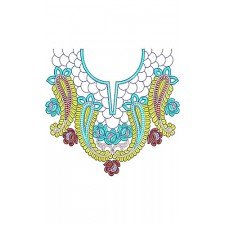 High Halter Neck Embroidery Design