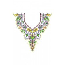 New Cording Neck Embroidery Design 2014