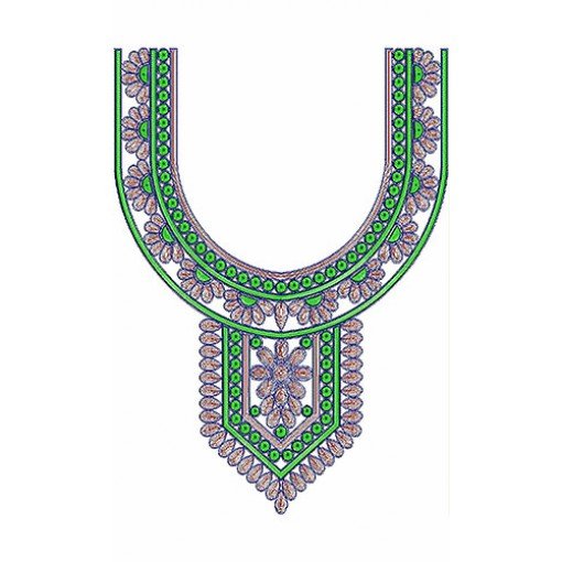 Ladies Dress Embroidery Neck Design