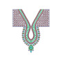 Latest Ladies Dress Sequins Neck Design