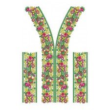 Neck Design | Sparkling Salwar Kameez with sleeve