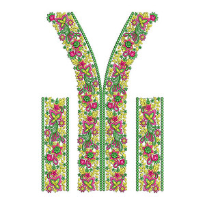 Neck Design | Sparkling Salwar Kameez with sleeve