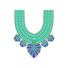 Embroidery Bridesmaid Neck Embroidery Design