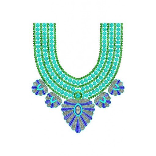 Embroidery Bridesmaid Neck Embroidery Design