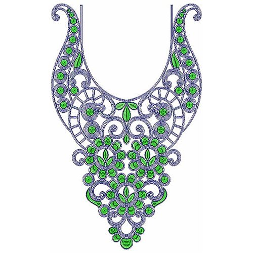 Saudi Arabian Neck Embroidery Design