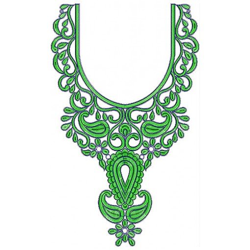 Fabulous Moroccan Cording Neck Design
