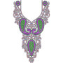 Sequins & Cording Neck Embroidery Design