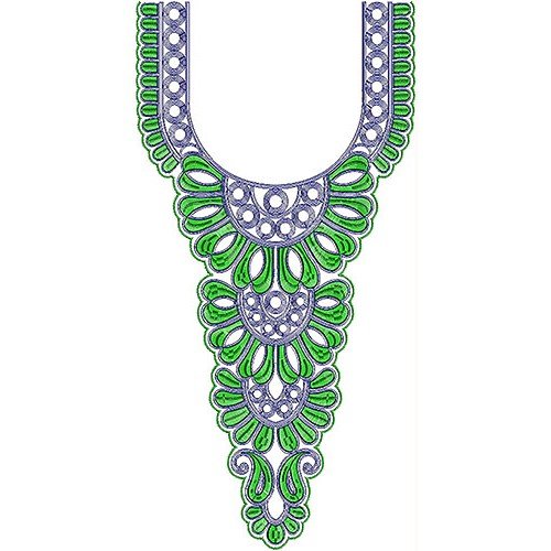 Traditional Arabian Neck Embroidery Design