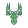 Attractive Embroidery Cording Neck Design
