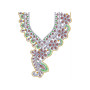 Arab Fashion Dresses Cording Neck Design