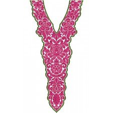 Latest Kurti Embroidery Neck Design