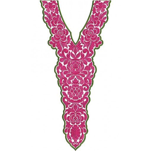 Latest Kurti Embroidery Neck Design