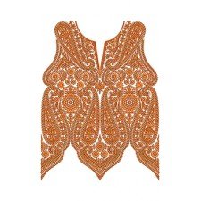 Cowl Neck Embroidery Design For Party Dress