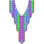 Pakistani Tiny Floral Neck Design 2014
