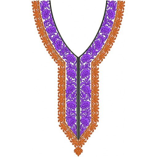 Ladies Dresses Neck Embroidery Design