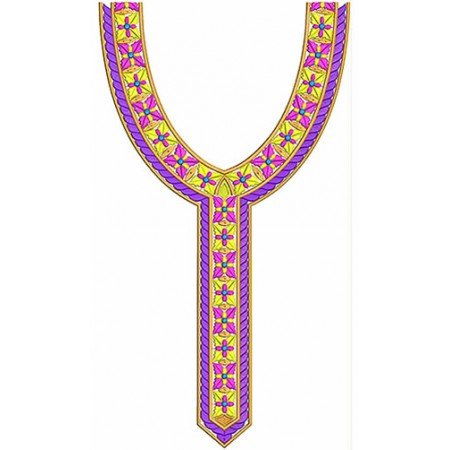 Pakistani Ladies Neck Embroidery Design