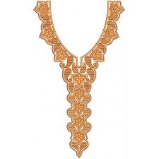Motif Pattern Neck Embroidery Design