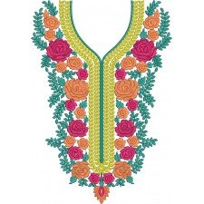 Neck Embroidery Design 6935
