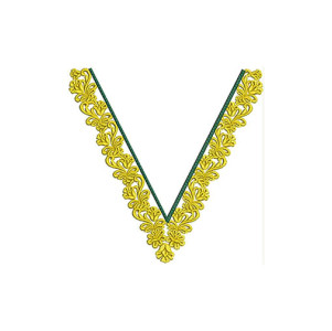 V Neck T Shirts Embroidery Design