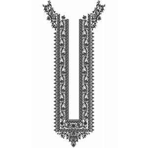 Long Arabian Neck Embroidery Design