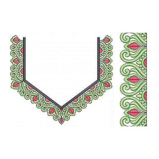 Indian Culture Neck Embroidery Design Indian Culture Neck Embroidery Design