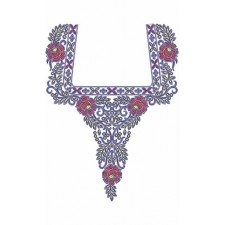 Indian Fashion Cording Neck Design