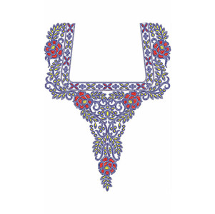 Indian Fashion Cording Neck Design