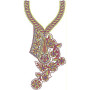 Dubai Burgundy Kaftan Abaya Embroidery Design