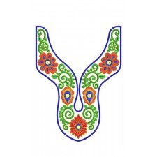 8418 Neck Embroidery Design