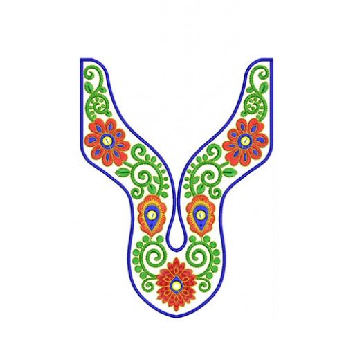 8418 Neck Embroidery Design