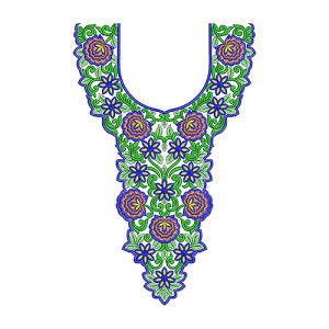 8442 Neck Embroidery Design