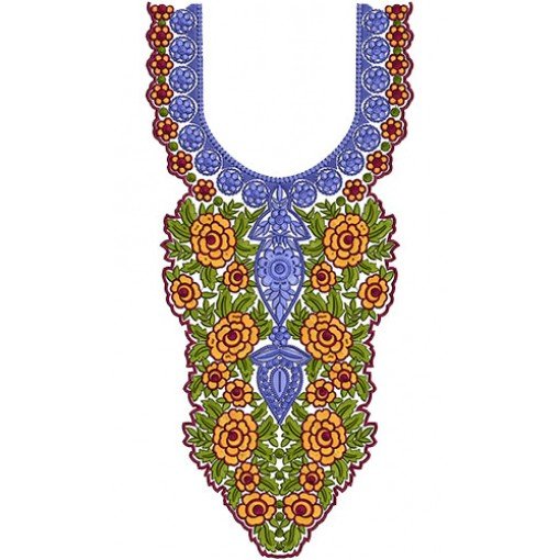 8499 Neck Embroidery Design