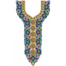 8500 Neck Embroidery Design