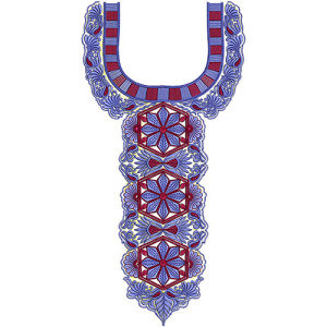 8502 Neck Embroidery Design