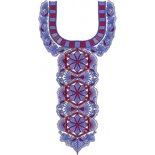 8502 Neck Embroidery Design