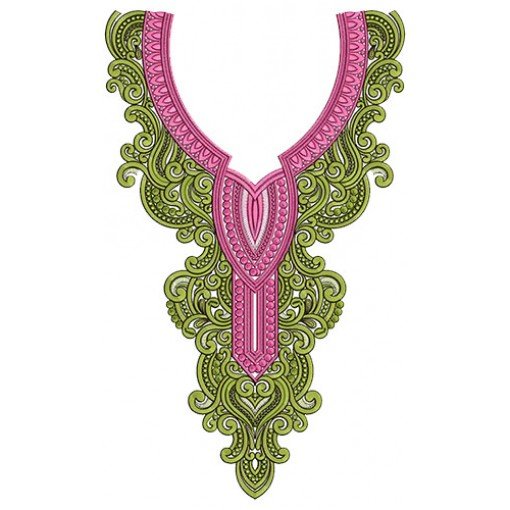 8505 Neck Embroidery Design