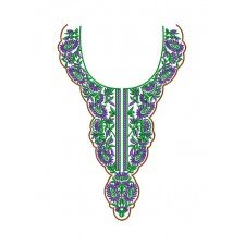 8650 Neck Embroidery Design