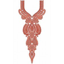 8651 Neck Embroidery Design