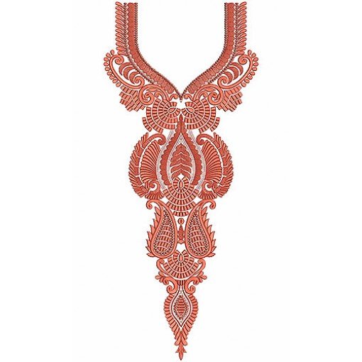 8651 Neck Embroidery Design
