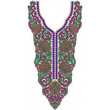 8652 Neck Embroidery Design