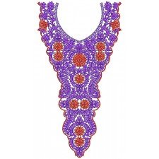 8653 Neck Embroidery Design