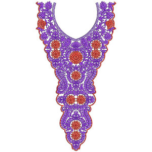 8653 Neck Embroidery Design