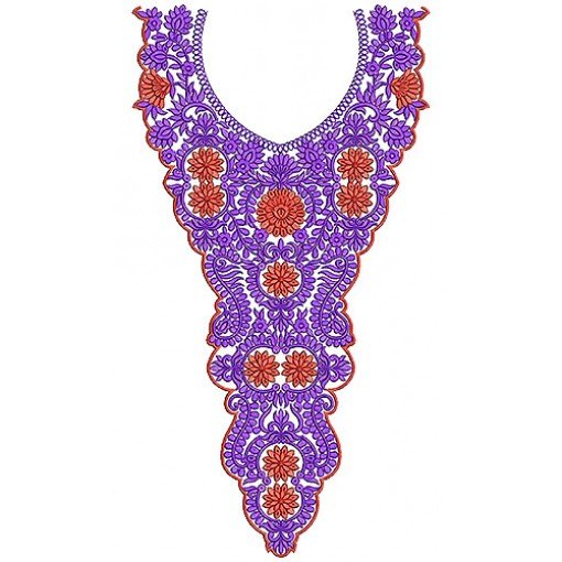 8653 Neck Embroidery Design