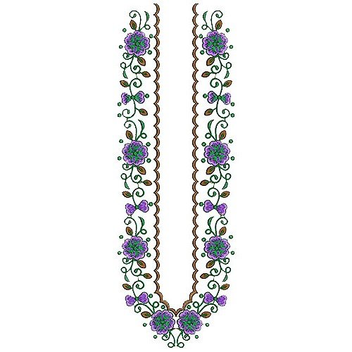 8655 Neck Embroidery Design