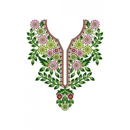 8730 Neck Embroidery Design