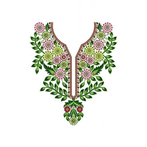 8730 Neck Embroidery Design