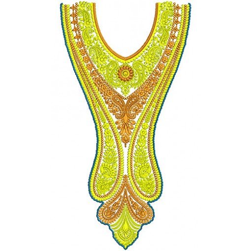 8733 Neck Embroidery Design
