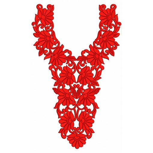 8851 Neck Embbrooidery Design