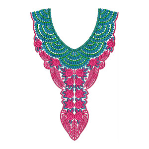 8852 Neck Embbrooidery Design