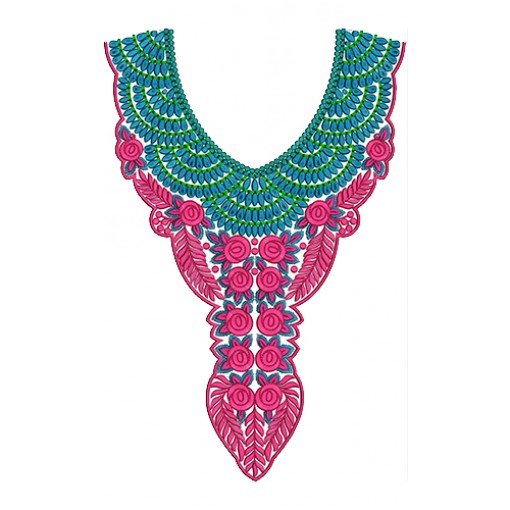 8852 Neck Embbrooidery Design